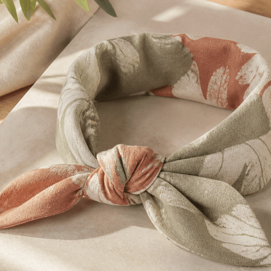 Plant-Dyed Hair Scarf development placeholder image, detail