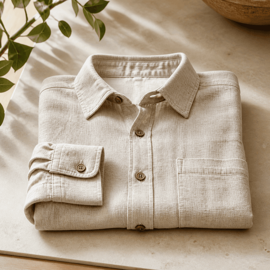 Relaxed Linen Overshirt development placeholder image, packaging